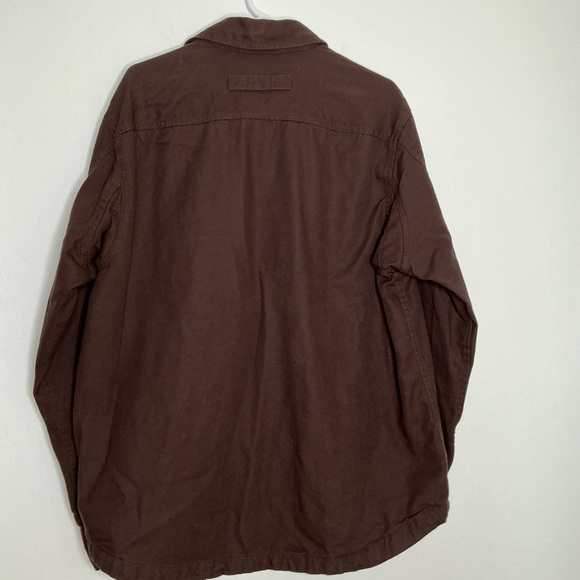 Duluth Trading Hanger Bender Fire Hose Shirt Jacket Dark Brown Large - Picture 3 of 11